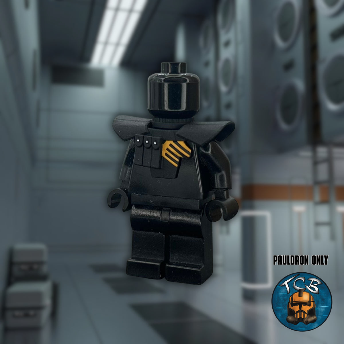 Arc Trooper Umbra Operative Pauldron – Bright Light Orange – Chestplate – V3