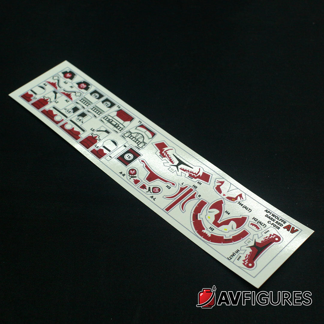 AP1 WOLFFE DARK RED - the-french-decalers